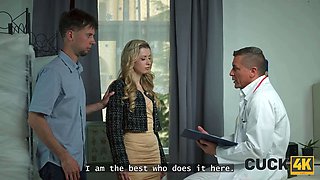 Cuck4k. she has multiple ejaculations when cheating