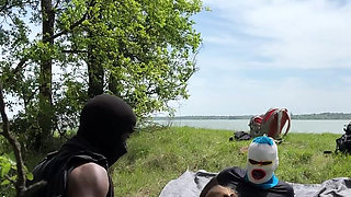 Behind the Scenes - MILF & 2 BBC Double Anal Picnic