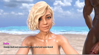 My Hotwife - Gameplay - Roleplay - Vacation - Wife Takes BBC in Beach