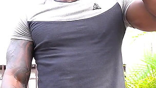 Busty Brunette Ends up with a Stranger in Her Room After Seeing Her Big Cock When Jogging