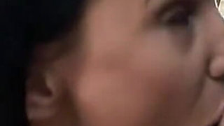 Slutty Brunette Fucked in an Interracial Threesome Enjoys Two Hard Cocks