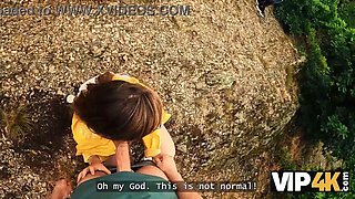 Vip4k. got her a cute suggest and fucked her in the woods