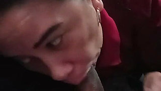 Quiet Girls Are Always the Wildest. Big Tits Wife Doing Sensual Blowjob