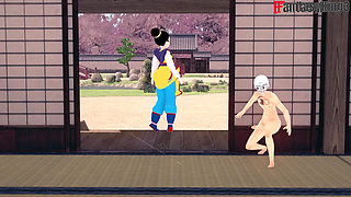 Bulma and Goku Fuck While Android 18 Watches - Dragon Ball Zex Series