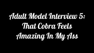 PTA Soccer Mom Anal Interview: Begging for BBC and Cobra's Cum