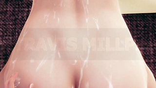 Hot Redhead Nerd Girl Gives Sloppy Blowjob & Gets Pounded Glasses, Big Ass & Creampie