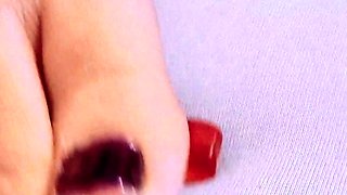 Foot fetish ho toys pussy