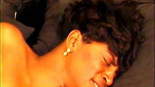 Black and Asian lesbians bedroom love
