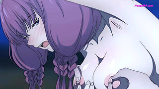 Frieren's Tongue Explored Aura's Wet Pussy ( Uncensored )