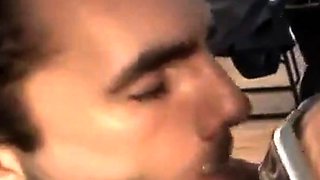 Muscular Hunk Swallows a Creamy Load