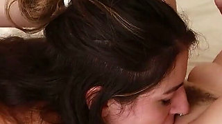 Hairy Lesbian Pussy Rides My Face - Bushy Pussy Eating! Chloe Kreams, Skye Blue