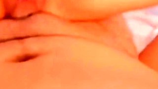 Big cock blonde amateur with glasses drools on cock