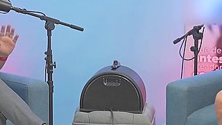 Cristinavegas, a Latina Webcam Model, Breaks Her Clitoris Riding the Fucking Machine on Juanbustospodcast.