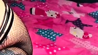 Blonde tight pussy babe solo toy fun in glamour masturbation