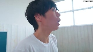 Mature japanese milf shares intense volleyball passion