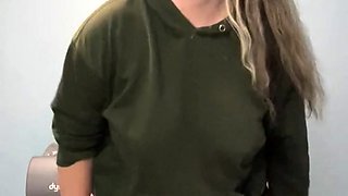 Homeless Pawg Milf Tries On Booty Shorts & Thong Bikini In