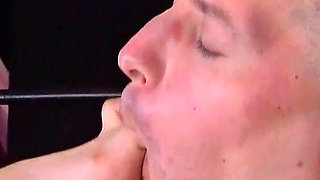 Four Weeks of Chastity Make Him a Submissive Foot Slave
