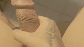 Stroking My Beautiful Cock in a Nice Night in Mexico