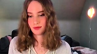 Very Hot Amateur French Teen couple tit fuck on Webcam