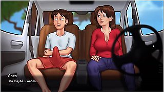 Fucking Older Woman Juicy Pussy In Car Summertime Saga Adult Game Debbie Scene Part 6