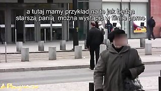 Polish pickup artists talk a young shopper from the mall into a real fuck