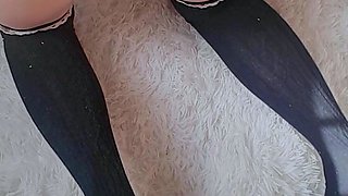 Tight sweet clit and ass solo toy fun