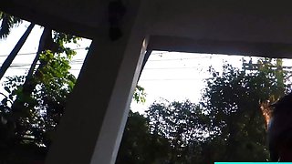 Big natural tits Thai amateur sex in POV