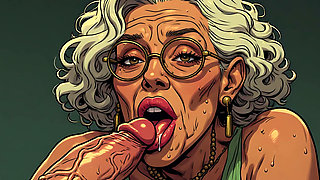 Older Women Blowjob Art