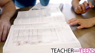 Alexis Fawx, a Busty Tutor, Steals Her Student's Cock From His Angry Girlfriend