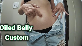 Oiled Belly Massage & Belly Button Play