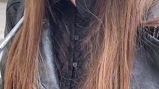 Amateur striptease and Solo masturbation