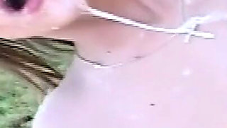 Brunette MILF Ravished in Wild Outdoor Threesome Adventure