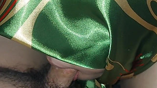 Aunt Anne's Wedding Dress with a Shaved Face