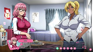 Cumhot visual novel with futa and steamy commentary