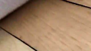 Husband films his wife being roughly fucked in close-up on