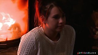 Impressive masturbation session with a long-legged brunette Lexi Dona