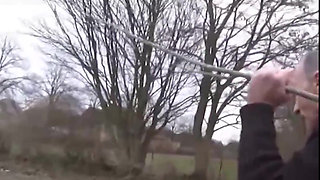 Mouth Stuffed Full of Cock While Fingers Rub Clit