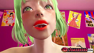 Stepsister Ameria Anime Girl in Stockings 3D Hentai - Intimate Cowgirl Fuck in Bed, Missionary POV Sex with Close-up Pussy Views