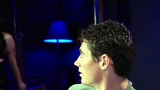 Brunette Femdom Iris Leon Dominates Submissive Dude