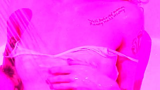 Cute curly brunette solo webcam masturbation