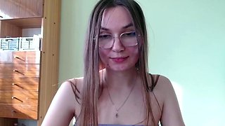 Small tit girl Georgia Jones masturbating in panties