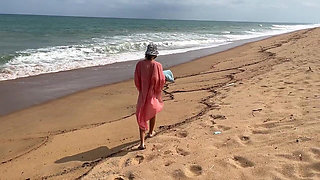 Walking and Sunbathing Naked on the Beach