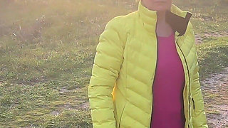 The Anal Granny Outdoors!
