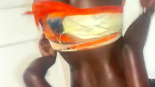 Hot Slim Thick African Ebony Oiled Perky Tits Sexy Dance