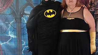 My BF and I All Dresses up as Bat Man and Bat Girl