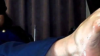Freaky Latina Cop Wantz Black Thug Cum on Her Feet