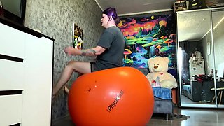 Amateur striptease and Solo masturbation