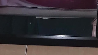 From public balcony to bedroom MILF strips then sucks and fucks