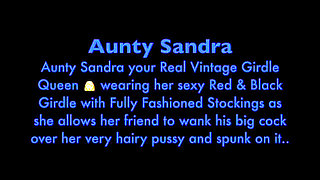 Aunty Sandra in Red Girdle Having Fun Vgq 59
