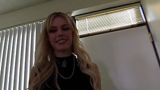 Skye A Former Cheerleader Model's Limit Is Sky On BackroomCa
